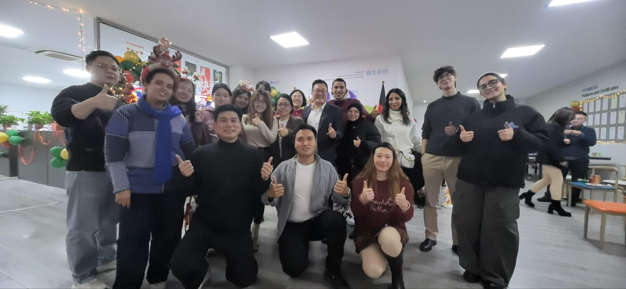 以冬至为媒，架文化之桥——巍太医疗携手高校开展中外文化交流活动--巍太家庭日