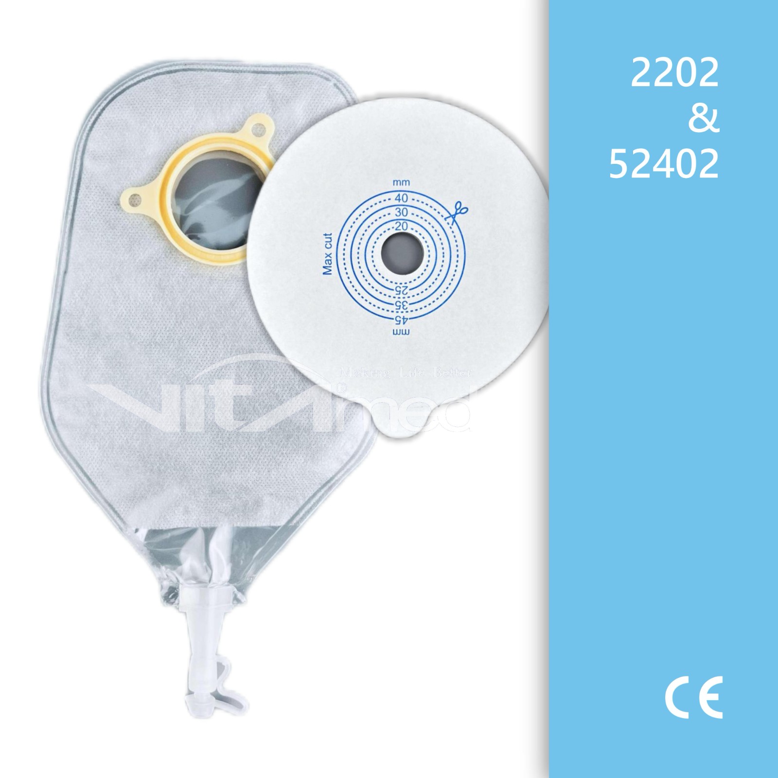 二件式泌尿造口袋配出液阀 2202