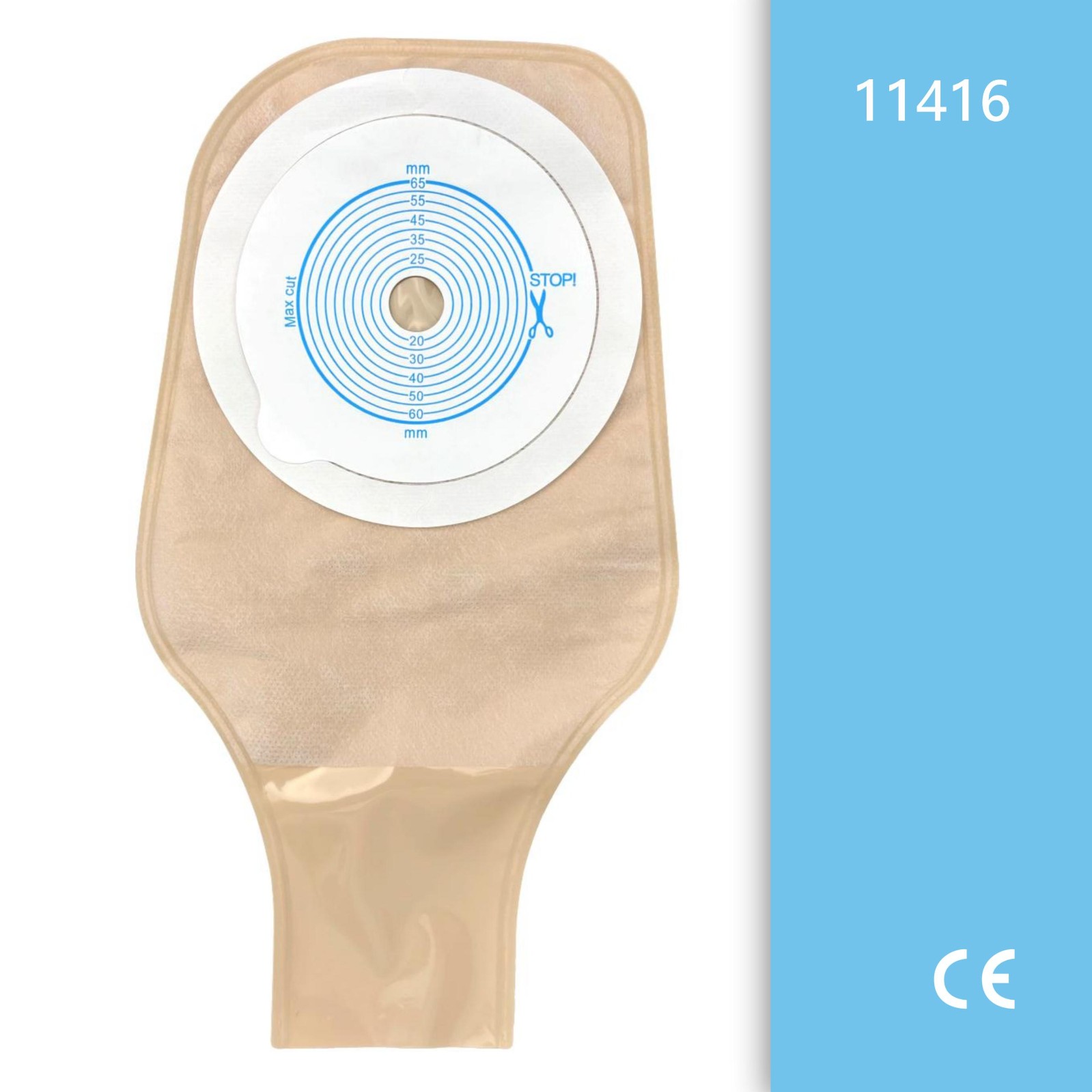 一件式肛肠造口袋开口带夹片 0160